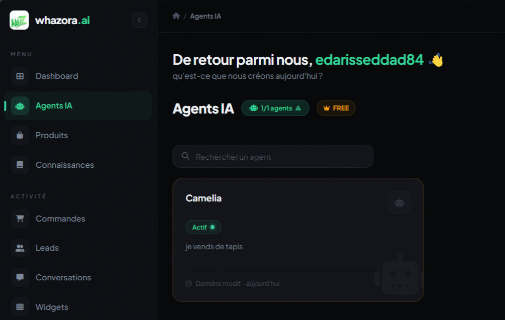 Créez votre chatbot